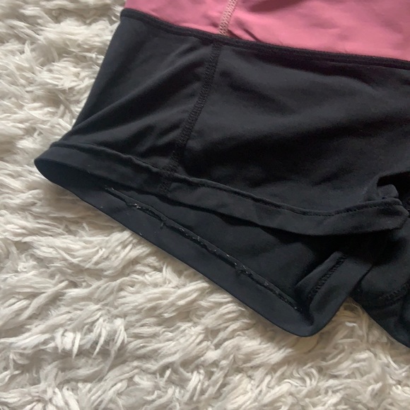 Lululemon black and purple shorts - size 2 - Picture 3 of 6